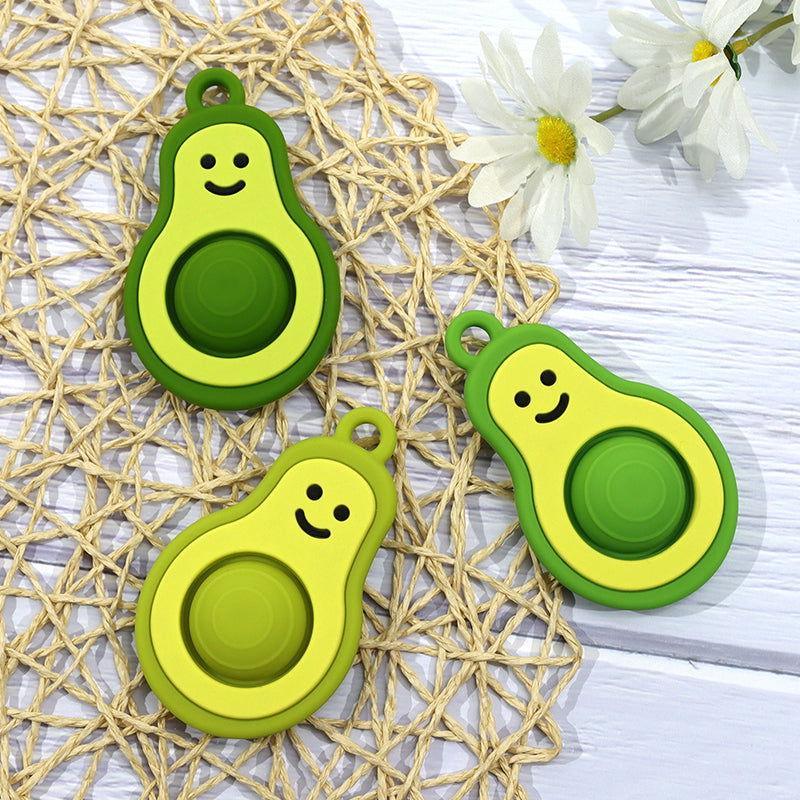 Algo silicone avocado baby teething toy, view 1