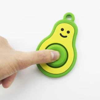 Algo silicone avocado baby teething toy, view 3