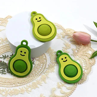 Algo silicone avocado baby teething toy, view 10