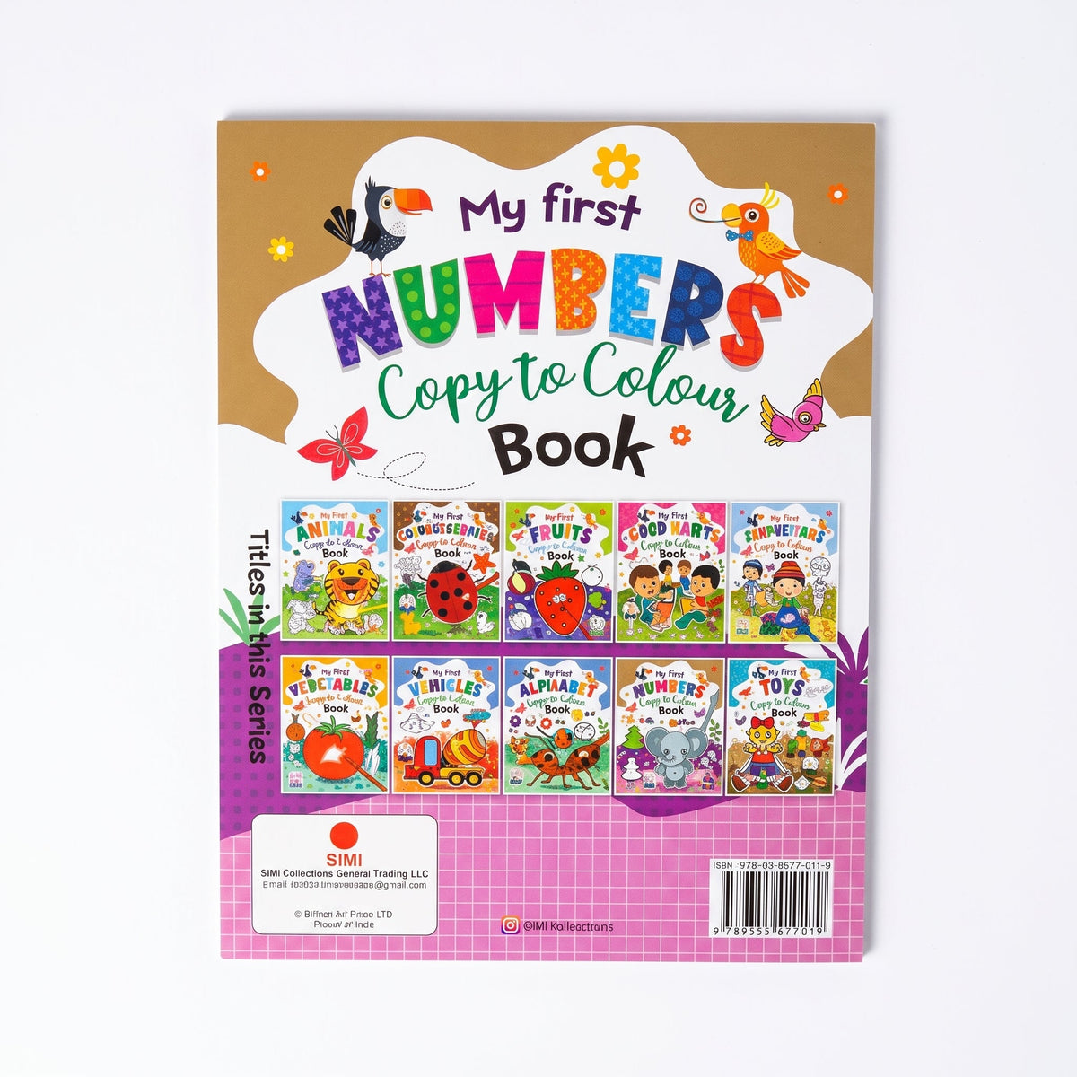 My First Numbers Copy to Colour Book (16 Pages)