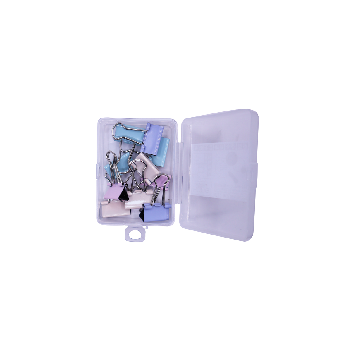 KidZilan pastel mini binder clips with storage case, 10-pack, view 2