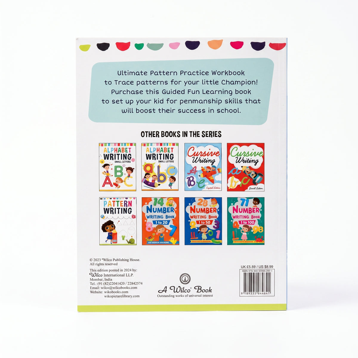 Pattern Writing Tracing Activity Book (48 Pages)