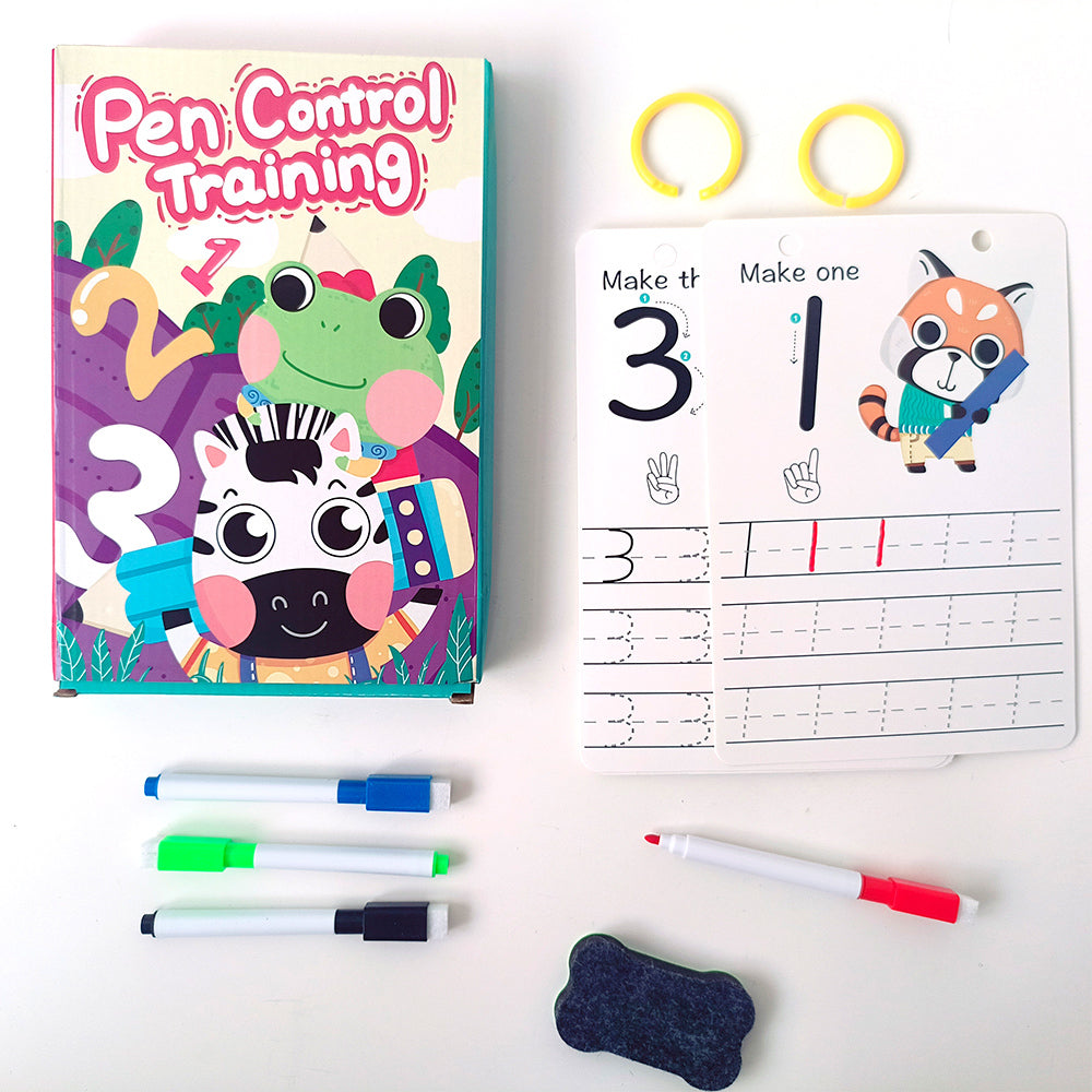 Kids early learning pen control tracing book, tracing detail