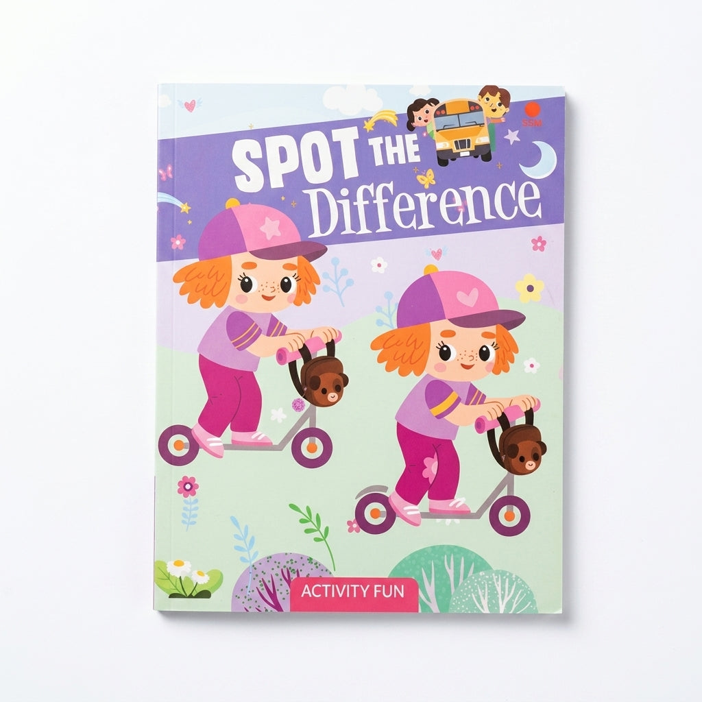 Spot the Difference Activity Fun Book (16 Pages)