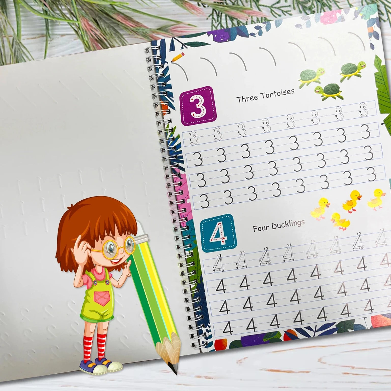 Start Handwriting Practice Workbook for Kids - Numbers   (10 Pages)