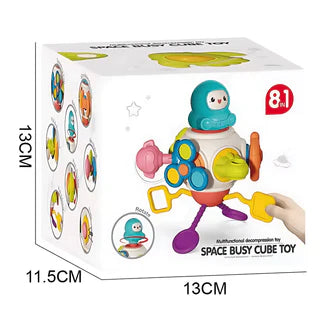 KidZilan 8-in-1 space astronaut busy cube and travel toy, view 3
