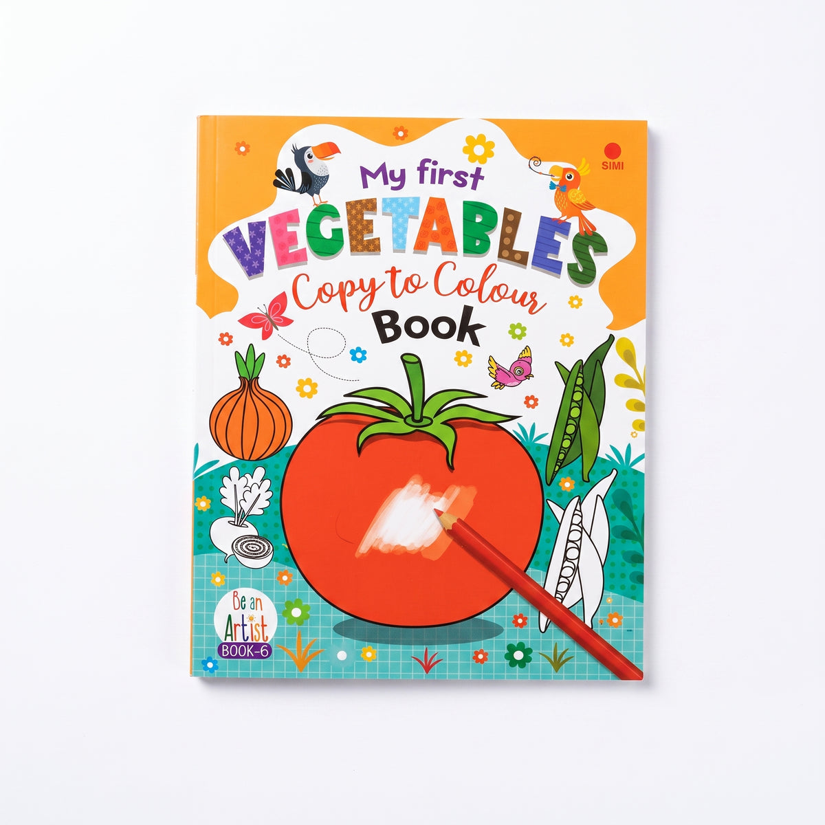 My First Vegetables Copy to Colour Book (16 Pages)